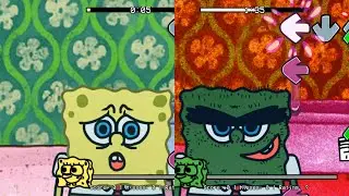 FNF: Spongeasm / Phantasm but Spongebob and Abrasive Side sings it [improved version]