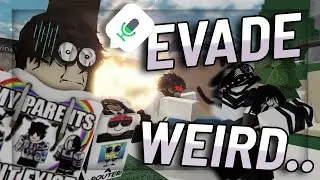 EVADE WITH VC IS INSANELY WEIRD... | ROBLOX Funny Moments