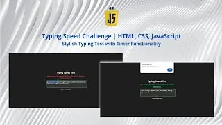 Typing Speed Test App | Measure Sentence Completion Time in JavaScript