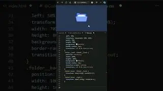 Day 058 - 😍Micro css folder hover animation #coding #webdevelopment #frontend #programming #css
