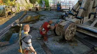 Durlin Secretly Whispers To Atreus During Odin Visit | God Of War Raganarok PS5