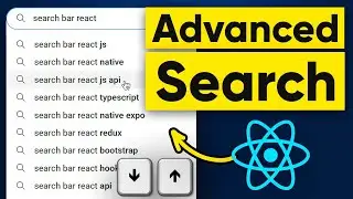 React Search Bar | Auto Suggestion With Keyboard Navigation🔥 [YouTube Search]