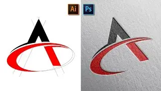 Professional Letter A Logo Design in Adobe Illustrator And Apply mockup in Photoshop