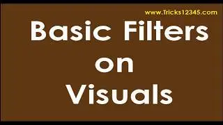 PowerBI: Visual Level Filters