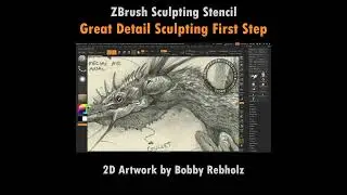 ZBrush Sculpting Stencil Map Using Spotlight  SHORT