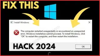 Fix: The Computer Restarted Unexpectedly or Encountered an Unexpected Error Windows 11/10