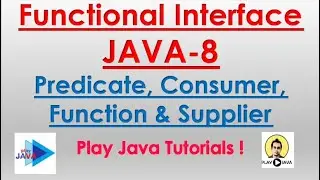 Functional Interface - Java 8 Tutorial | Predicate, Consumer, Function & Supplier