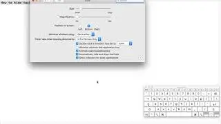 How to hide the taskbar in mac | Hide dock bar in macbook pro