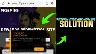 FAILED TO REDEEM PROBLEM IN FFBA REDEEM CODE || BATTLE ARENA REDEEM CODE NOT WORKING SOLUTION 100%