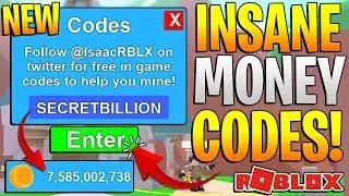 ROBLOX MINING SIMULATOR CODES! *NEW INSANE MONEY CODES*