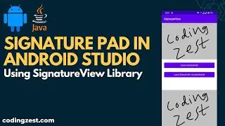 How to Implement Signature Pad in Android Studio | SignatureView in Android | Digital Signature