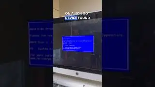 NO BOOT DEVICE FOUND! Part 1 