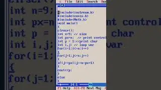 X ✖️ number pattern in Turbo C++ Programming Language || Kanhaiya Kumar