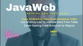 Class 33 Read data from database using Java method