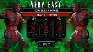 Sorcerer's Tower Fatal 160 Battle Gold Team No Tower Equipment (Mortal Kombat Mobile)!