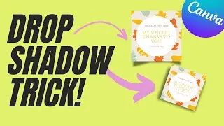 Drop Shadow Hack In Canva - Template Or Product Shadow