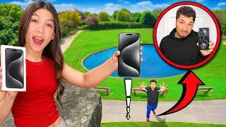 DESTROYING My Dad's PHONE & SURPRISING Him with New iPhone 15!