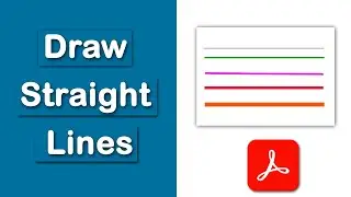 How to draw straight lines in pdf with Adobe Acrobat Pro DC