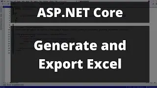 Export to Excel - ASP.NET Core