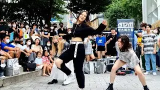 SUNDAY. GDM DANCE BUSKING. BLACK MIST: ALINA, OLGA & LIA. MESMERIZING GUEST PERFORMANCE. HONGDAE.