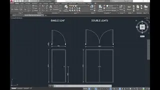 How to draw Swing Door in AutoCad