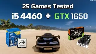 GTX 1650 + i5 4460 | 25 Games Tested in 2024