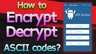 How to Encrypt and Decrypt ASCII codes? (Android JAVA)