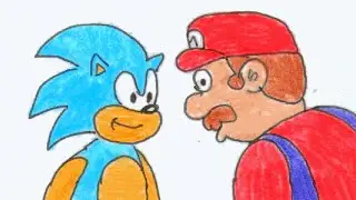 FNF - Mario Sing and Game Rhythm 9 [Sonic and Mario cover]