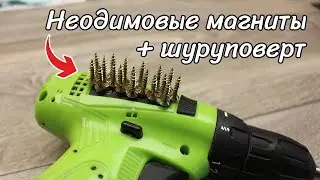 Добавляем шуруповерту неодимовые магниты для удержания шурупов и бит. Доработка шуруповерта.