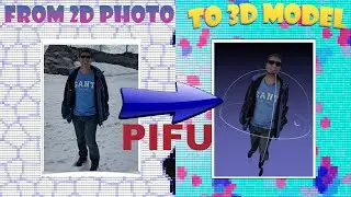How I created my 3D avatar with color from a 2D photo with PIFu