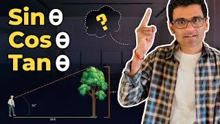 sin cos tan explained. Explanation using real life example | Math, Statistics for data science