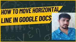 How to move horizontal line in Google Docs