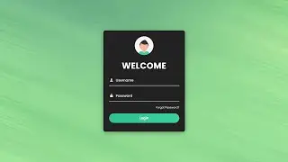 Animated Login Form Using HTML CSS & JavaScript