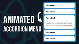 Build an Animated Accordion Menu with React & Tailwind