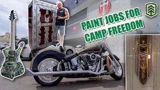 Count’s Kustoms Paints a Harley and More for Camp Freedom