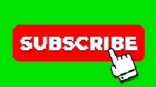 Pixel Art Subscribe Button Green Screen - FREE DOWNLOAD