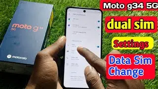 moto g34 5g data sim change, moto g34 5g dual sim settings