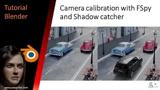 Camera calibration with FSpy and shadow catcher