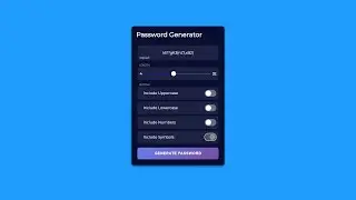 Random Password Generator   | Using HTML & CSS , JS  | 2020