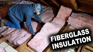 How to Install Fiberglass Insulation In Walls and Ceilings | Bedroom Remodel