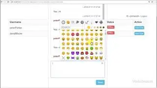 Insert Emoji - Chat Application using PHP Ajax Jquery - 9