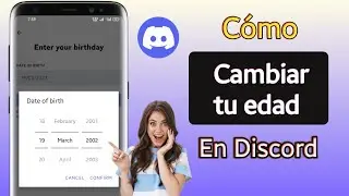 Cómo cambiar tu edad en Discord Mobile (Nuevo 2023) |  Cambiar la fecha de nacimiento de Discord