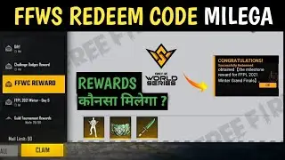 Free Fire FFWS Redeem Code 🤩? | FF New Redeem Code | FFWS Rewards Kya Mileaga | FF New Event