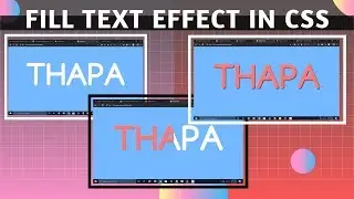 How to Fill Text Color Animation Effects on Hover in CSS 🔥