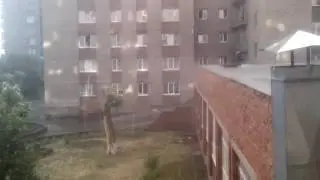 Ливень в Омске 18.06.2016 / Град / Дождь / Гроза / Потоп