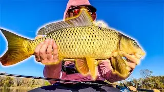 Paddle Boarder Lands MASSIVE Carp While Testing Out New GlideSUP Board! (Paddle Board Fishing)