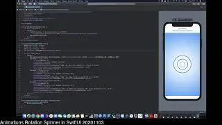 Animations Rotation Spinner in SwiftUI 20201103