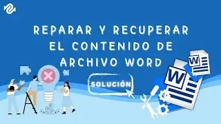 WORD detectó un error al intentar ABRIR el archivo | 🛠COMO REPARAR ARCHIVOS WORD DAÑADOS 2024