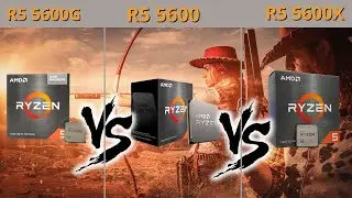 Ryzen 5 5600G vs Ryzen 5 5600 vs Ryzen 5 5600X - Teste em 8 Games