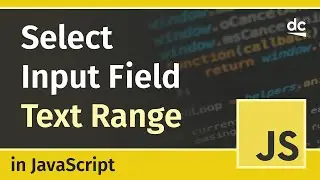 Using the setSelectionRange() method - JavaScript Tutorial